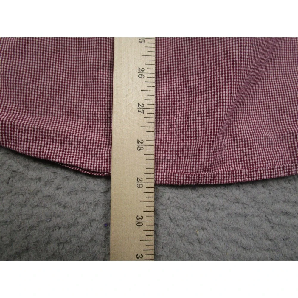 J Crew‎ Shirt Mens XL Red Checked Casual Preppy Button Down Long Sleeve